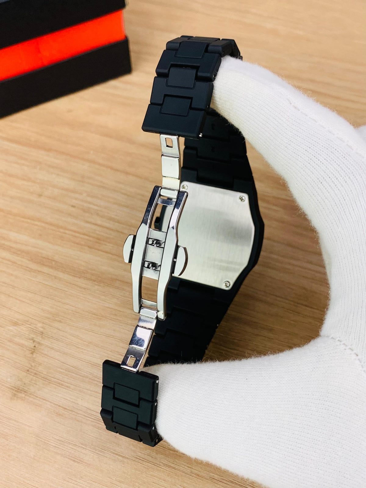 Arabic Dial Black Aura Watch