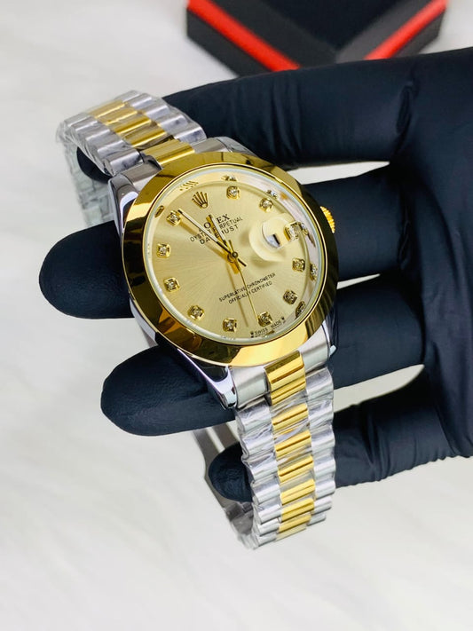 Luxury Two-Tone Steel Watch